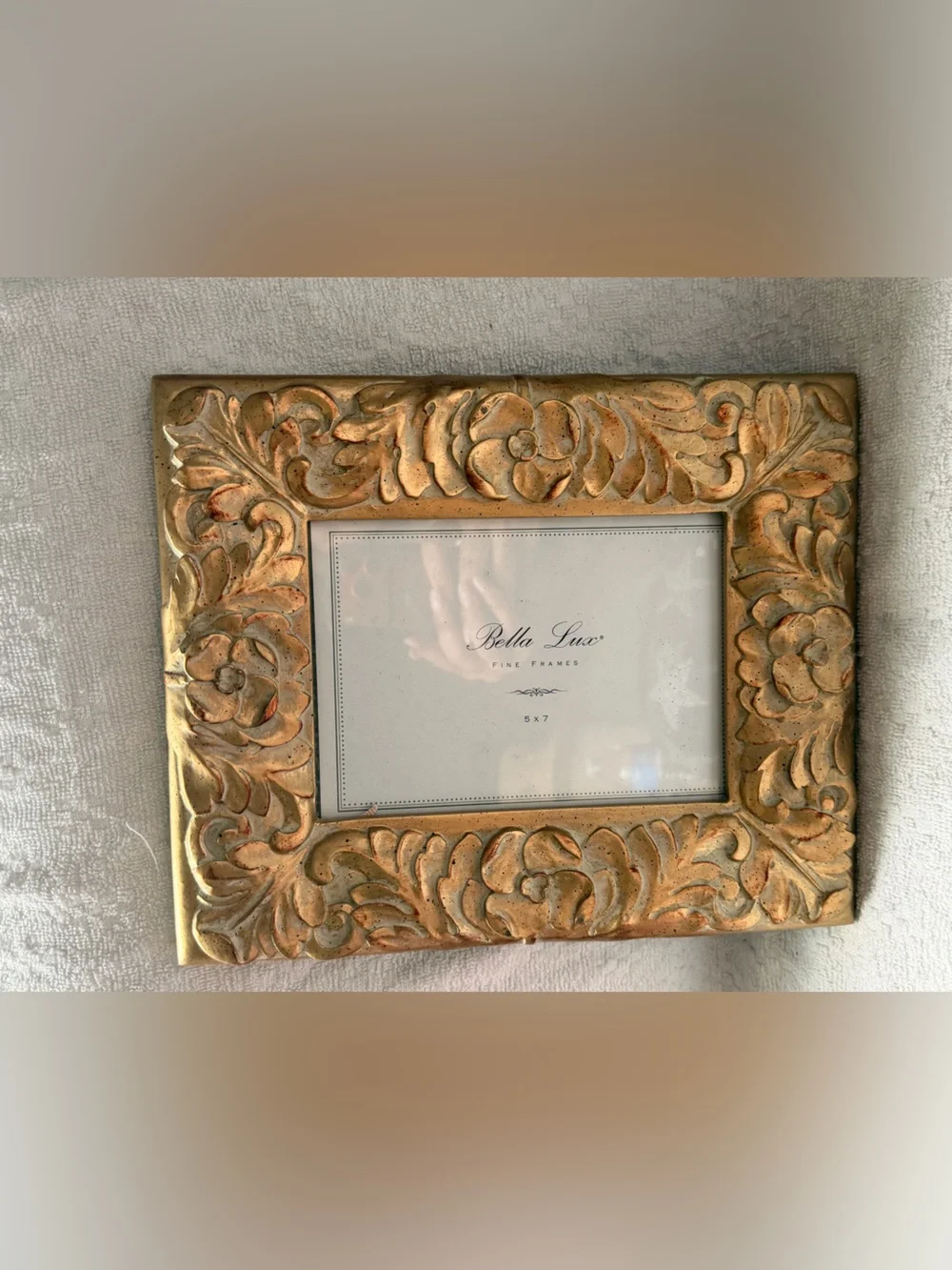 Bella Lux Fine Frames Gold Ornate Floral Picture Frame